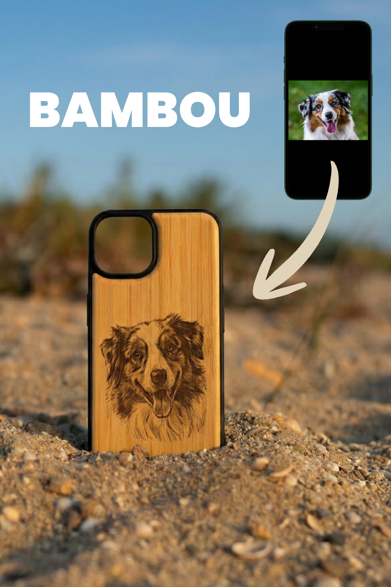 Coque téléphone en bois personnalisée – Image 2
